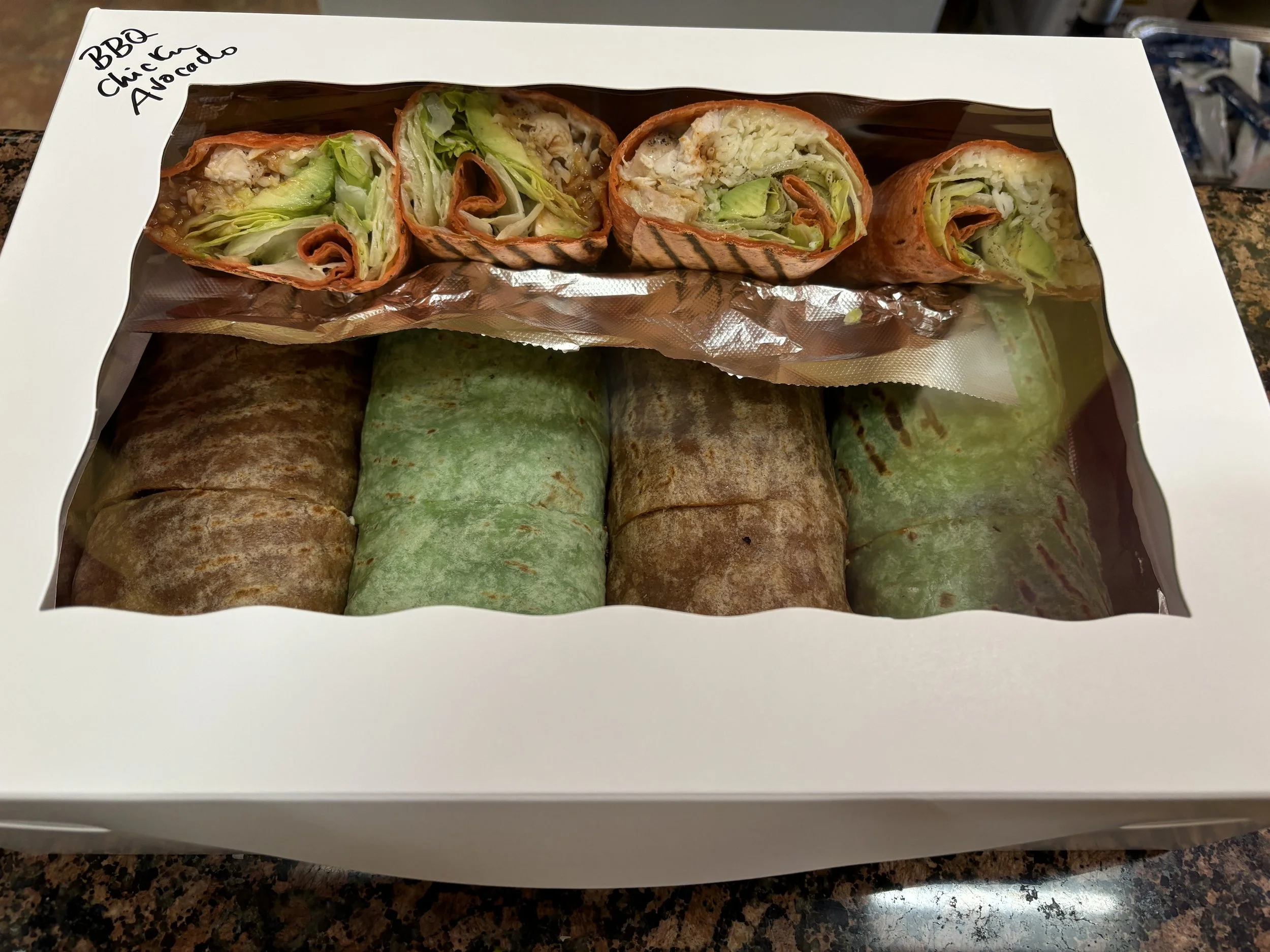 Fresh catering wraps